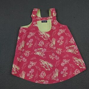 Patagonia Baby Reversible Baggies Jumper Girls 18-24 Months Pink Floral Print